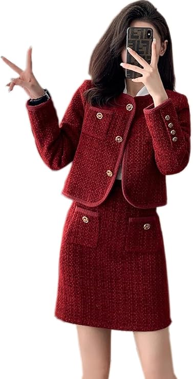 【新品】LADY LIKE TWEED SET UP LADY LIKE TWEED SET UP (Col:IVO / RED / BLK) ー7.12(fri